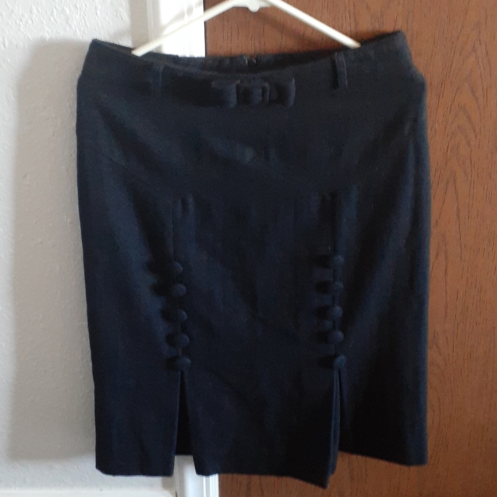 Guess Jeans Black Knee Length Skirt